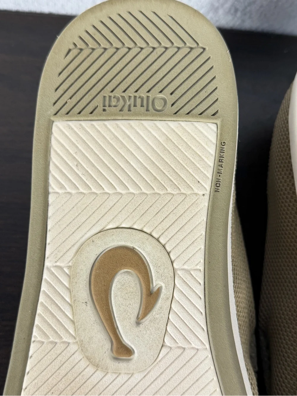 OluKai Kakaha Mesh Slip-On Shoes Tan Men’s Size 13